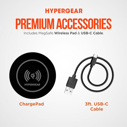 HyperGear ChargePad - 5W Universal Wireless Charging Pad & Fast Wireless Charger w/LED Power Indicator Compatible with iPhone, Android, Apple Watc...
