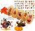 Fall Leaf Nail Art Stickers, Autumn Nail Decals Maple Leaf Nail Supplies Pumpkins Turkeys Squirrels Water Transfer Nail Stickers Fall Nail Accesso...