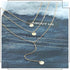 Fashion Layered Long Necklace Coin Pendant Necklace Chain Charm Necklace Jewelry for Women...
