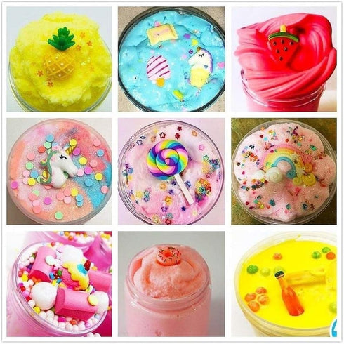120 Pcs Slime Charms Mixed Candy Sweets Resin Flatback Slime Beads Making Supplies for DIY Scrapbooking Crafts Whith Storage Box...