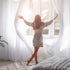 BUHUA White Sheer Curtains 63 Inches Long Rod Pocket Window Treatment Voile Panels 55" X 63" Length for Kitchen/Bedroom/Living Room Set of 2 Panel...