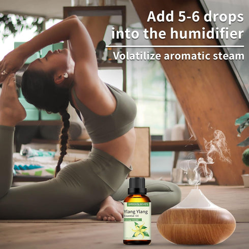 Ylang Ylang Essential Oil 3.38 oz, 100% Pure Ylang Ylang Aromatherapy Oil for Diffuser, Perfumes, Massage, Soap Making...