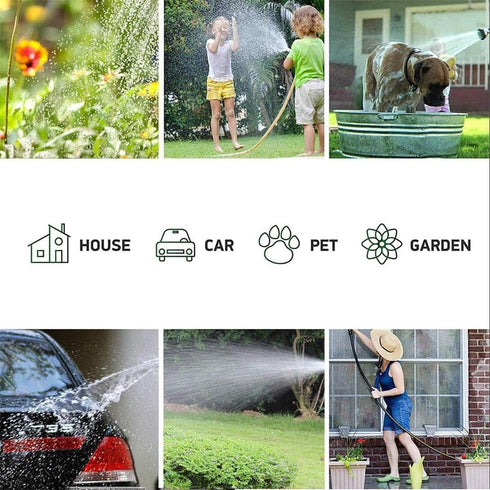 Garden Hose Nozzle,High Pressure Water Hose Nozzle Sprayer,3/4 Extra-Strong Solid Brass Connectors for Garden Hose,for Watering Plants,Lawn& Garde...