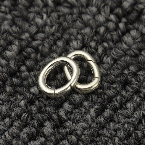 Clasp Necklace Bracelet Oval Spring Connector s925 Sterling Silver - Closures Claw for Jewelry Finding Repair Kit DIY Supplies...