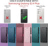 for Samsung Galaxy S24 Plus/S24+ Wallet Case with RFID Blocking Credit Card Holder, PU Leather Flip Kickstand Protective Shockproof Cover Women Me...
