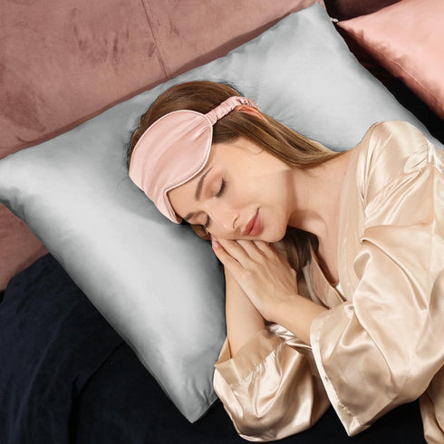 Adubor Silk Pillowcase - Mulberry Silk Pillow Case, 23 Momme 6A Grade Fibers, 900 Thread Count, Silk Pillow Cases for Hair and Skin Health, with H...