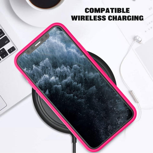 ZUSLAB Case Compatible with Apple iPhone 11 Pro Max Phone Silicone Gel Rubber Bumper Cover, Slim Thin Hard Shell Shockproof Full-Body Protective C...