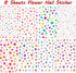 8 Sheets Flower Nail Art Stickers 3D Nail Stickers Acrylic Spring Nail Decals Nail Art Supplies Pink Floral Leaf Cherry Blossom Adhesive Transfer ...
