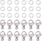 PandaHall 100pcs 304 Stainless Steel Lobster Claw Clasps with 300 pcs 6mm Open Jump Rings Necklace Clasps and Closures for Earring Bracelet Pendan...