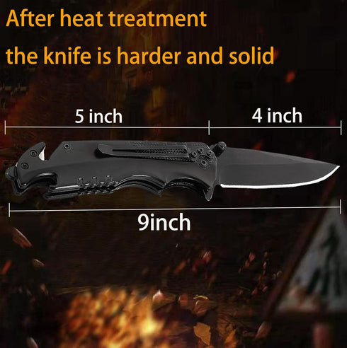 ANXYPGX Pocket Knife for Men,Folding Knife with Stainless Steel 7Cr13Mov 4'' Blade?Knife with Clip for Camping,Hunting,Survival and Outdoor Activi...