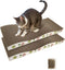 Cat Scratching Board, Corrugate Cat Scratcher for Indoor Cats with Catnip, Cat Scratch Pad with Premium Scratch Textures Design, Cardboard Cat Scr...