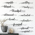Epakh 2 Sheets Motivational Wall Stickers Decor Black Inspirational Wall Decal Art Inspirational Quote Stickers Vinyl Positive Wallpaper for Livin...