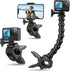 Jaws Flex Clamp Mount with Adjustable Gooseneck for Smartphone, GoPro Hero 12 11, 10, 9, 8, 7, 6, 5, 4, Session 3+, 3, 2, 1 Max, Hero (2018) Fusio...