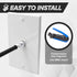 THE CIMPLE CO BNC Compression Connector for RG6 Coaxial Cable - Pack of 4 - Solid Construction with High Grade Metals - Male BNC Connectors for CC...