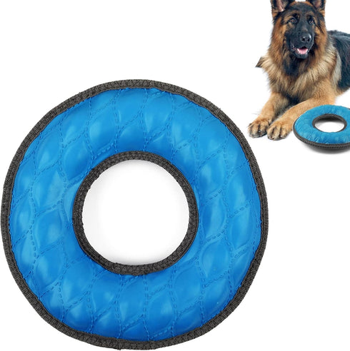 SuperChewy Tough Floating Dog Water Toy Strong Natural Rubber | Great Dog Fetch Toy | Pool Swimming Toy for Puppy| Durable Training Toy for Non-Ag...