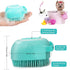 Pet Bath Scrubber Brush, Dog Grooming Massage Shampoo Bath Brush with Soap and Shampoo Dispenser Soft Silicone Bristle for Long Short Haired Dogs ...