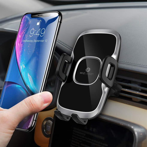 Phone Holders for Your Car, Car Air Vent Phone Mount, Car Phone Holder with Twist Lock Hook Clip for A Strong Hold to Vent, Compatible with iPhone...