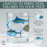 Greenline Goods – Fishing Glass Set for Fisherman and Outdoorsman – Fish Themed 10 oz Whiskey Glass Set of 2 - Freshwater and Saltwater Fish on th...