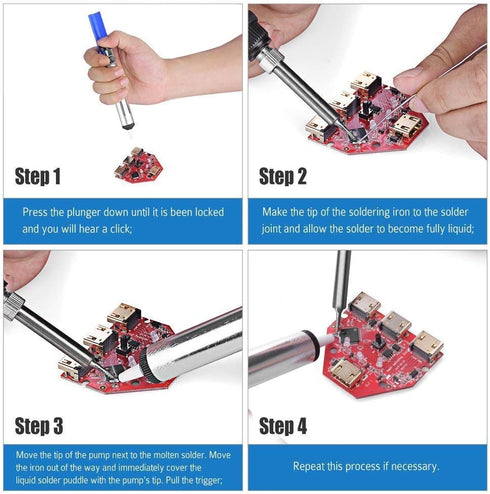 LDK Electric Soldering Iron Kit 60W Adjustable Temperature Welding Tools with 5pcs Different Tips, Desoldering Pump, Solder Wire, 8-in-1 Screwdriv...