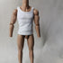 1/6 Custom Scale T-Shirt Sleeveless Vest Clothes for 12" Male & Female Action Figure Doll Clothes (White)...