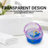 Leakproof Denture Case Purple Denture Soaking Cup False Teeth Container, Dental Denture Bath Holder Storage Box Retainer Cleaner Case for Travelin...