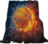 Ultra Soft Flannel Fleece Bed Blanket Basketball on Fire and Water Flame Splashing Lightning Throw Blanket All Season Warm Fuzzy Light Weight Cozy...
