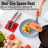 Zulay Kitchen Silicone Utensil Rest with Drip Pad for Multiple Utensils - BPA-Free, Heat-Resistant Spoon Rest & Spoon Holder for Stove Top - Kitch...