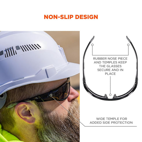 Ergodyne ODIN Skullerz Odin Safety Sunglasses, Smoke Lens, Black...
