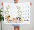 Farm Animals Milestone Blanket, Farm Baby Growth Chart Monthly Blanket, Watch Me Grow Baby Nursery for New Moms Baby Shower, Horse Cow Sheep Pig, ...