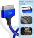 AviBrex USB to 30 Pin Charging Cable 6.6ft 2-Pack, USB Fast Charging & Sync Data Cable Nylon Braided Cord Compatible iPhone 4/4s/3G/3GS, iPad 1 2 ...
