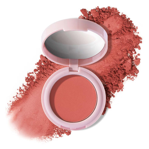 Mally Beauty Bulletproof Powder Blush - Confident Coral - Long-Lasting Flush of Color - Compact Blush Powder Makeup - Matte Finish...