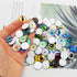 JJGQAZ 90pcs(45pairs) 15mm Mixed Style Round Glass Dragon Eye Owl Cat Eyes Gem Cover Dome Cabochons for DIY Jewelry Making Doll Eyes Making...