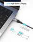 PHIXERO USB C to USB C Cable (100W/20Gbps/3.3Ft), 4K@60Hz Video Output Type-C cable, 2-in-1 USB-A/C to USB-C Cable, USB C 3.2 Gen 2×2 Cable for Ma...