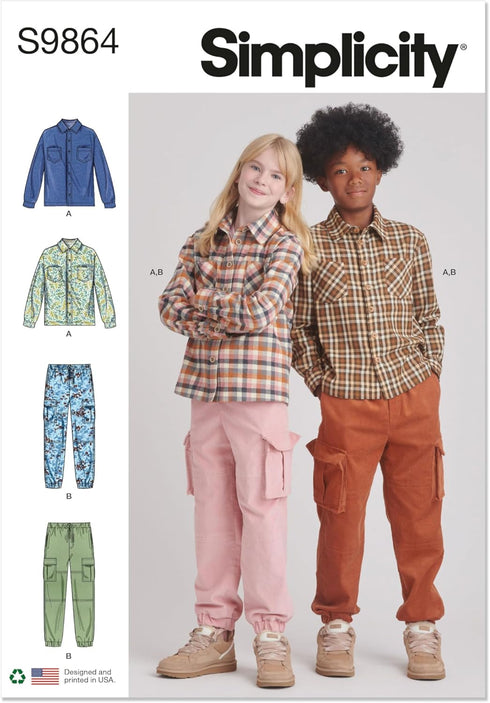 Simplicity Girl/BOY Sportswear Sewing Pattern, Multicolor 2 Piece...