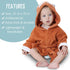 BlueMello Baby Fox Bathrobe | Ultra-Soft Hooded Robe for Toddlers 0-6 Months | Essential Bath Towel for Infants | Ideal for Infant Boy Accessories...