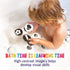 merka High Contrast Baby Toys for Newborn Mold free Bath Toys Black and White Cards for Babies Set of 30 Floating Flashcards Sensory and Visual Le...