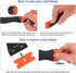 Plastic Razor Blade Scraper, Scraper Tool with 20 PCS Plastic Razor Blades for Removing Labels Adhesive Decals Sticker from Windows Glass (Black)...
