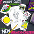 Frankenstein Monsters Drawing Game for Creative Family Fun! 150 Art Prompts Cards to Doodle Monster Mashup Artwork! Gift for Artists Kids, Teens t...