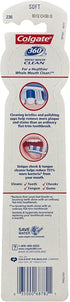 Colgate 360 Adult Full Head Soft Toothbrush, Twin Pack (68782)...