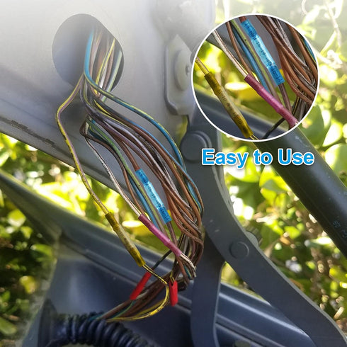 ZhiYo Heat Shrink Butt Connectors - Electrical Wire Connectors Kit - Insulated Waterproof Marine Automotive Wire Crimp Terminals - AWG 22 – 10 3 S...