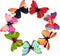 50pcs Mixed Pack 1-inch Colorful Butterfly Wooden Buttons - Retro DIY Handmade Buttons for Children's Crafts and DIY Projects...