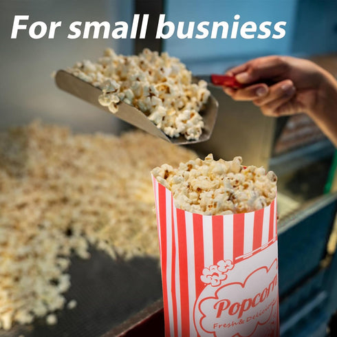 50 Popcorn Bags Individual Servings - 2oz Disposable Food Paper Popcorn Bags Party Pop Corn Sleeves Bulk Carnival Halloween Snack Packs Gift Favor...