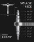 Swaging Tool Pipe Tube Expander Hand Expanding Tool Refrigeration Tube Expander for Copper 1/4" 5/16" 3/8" 1/2" 5/8" 3/4" 7/8"......