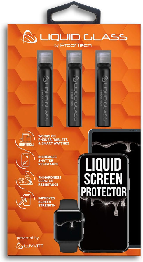 Liquid Glass Screen Protector for Up to 12 Devices Universal Fit for All Smartphones Tablets and Watches Scratch and Shatter Resistant Wipe On Nan...