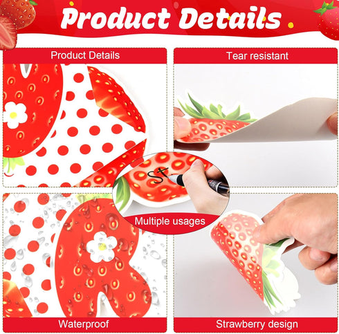 Strawberry Bulletin Board Decorations Set Red Plaid Strawberry Flower Daisy Bulletin Boards Decoration Summer Classroom Strawberry Paper Cutouts f...