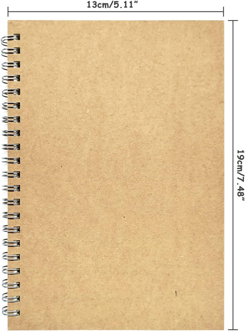 2 Pack College Ruled Notebook, Soft Yellow Cover Spiral Notebook, Memo Notepad Sketchbook, Students Office Business Diary Spiral Book Journal,100 ...