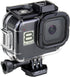 60M/196FT Waterproof Housing Case for GoPro Hero 8 Black, Dual Cold Shoe Slots Protective Underwater Diving Housing Shell for GoPro Hero 8 Black A...