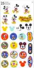 Mickey Mouse Kitchen Accessories - Mickey and Minnie Kitchen Accessories Bundle Includes Red Mickey and Minnie Salt and Pepper Shakers Plus Sticke...