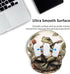 Hippie Frog Mouse Pad Wrist Support, Ergonomic Mouse Pad Frog with Non-Slip Rubber Base, Waterproof Smooth Mousepad with Wrist Rest for Women Gami...