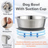 Stainless Steel Dog Bowl | Set of 2, Metal Dog Bowls with Suction Base, Rubber Bottom & Premium Material & Easy Clean (Gray-2 Pack)...